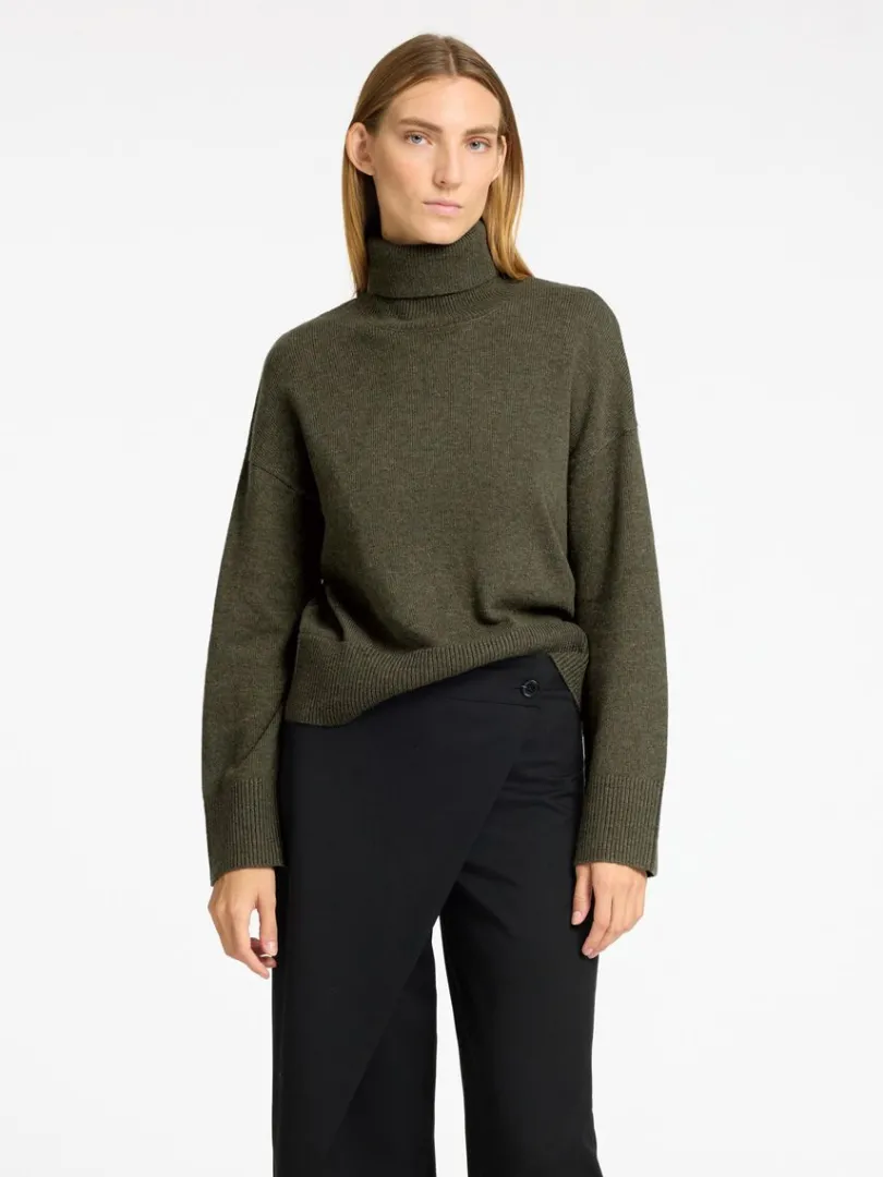 rullekrave_pullover_0.webp Strik>SELECTED RULLEKRAVE PULLOVER Green