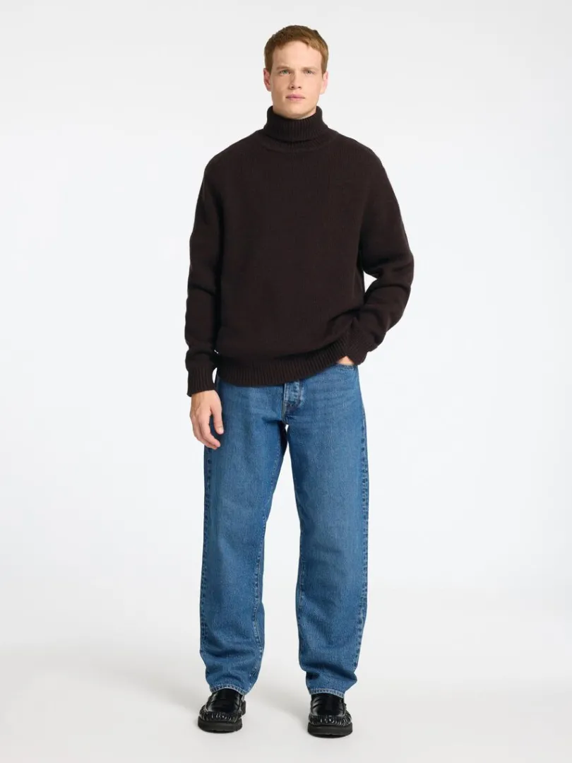 rullekrave_pullover_1-6.webp Strik>SELECTED RULLEKRAVE PULLOVER Brown