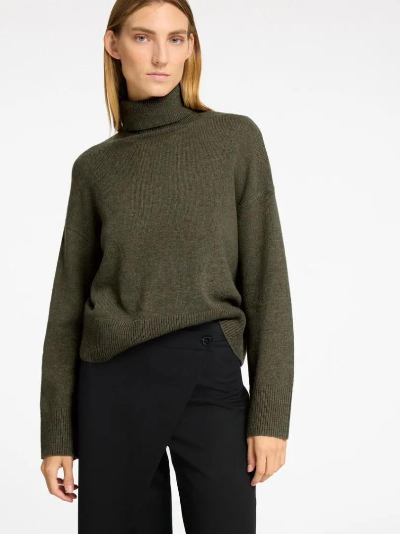rullekrave_pullover_2.webp Strik>SELECTED RULLEKRAVE PULLOVER Green