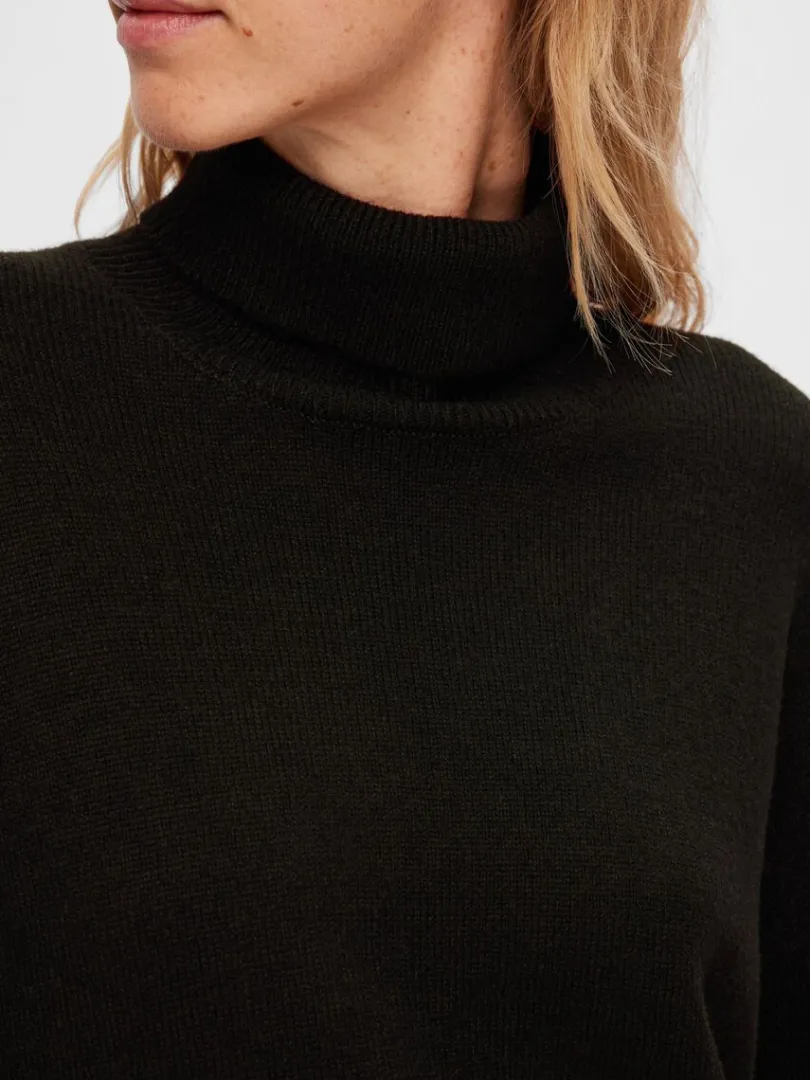 rullekrave_pullover_3-2.webp Strik>SELECTED RULLEKRAVE PULLOVER Black