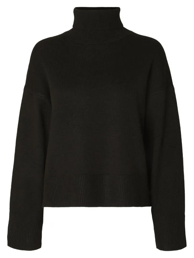 rullekrave_pullover_5-1.webp Strik>SELECTED RULLEKRAVE PULLOVER Black