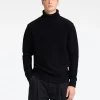 Strik>SELECTED RULLEKRAVE STRIKTRØJE Black