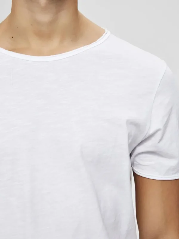 T-shirts>SELECTED RUND HALS T-SHIRT White