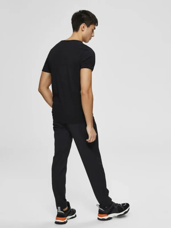 T-shirts>SELECTED RUND HALS T-SHIRT Black