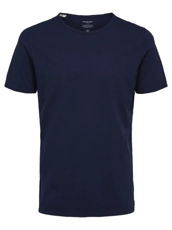 T-shirts>SELECTED RUND HALS T-SHIRT Blue