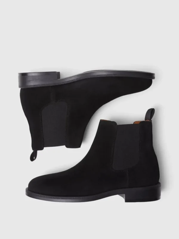 Sko>SELECTED RUSKIND CHELSEA-STØVLER Black