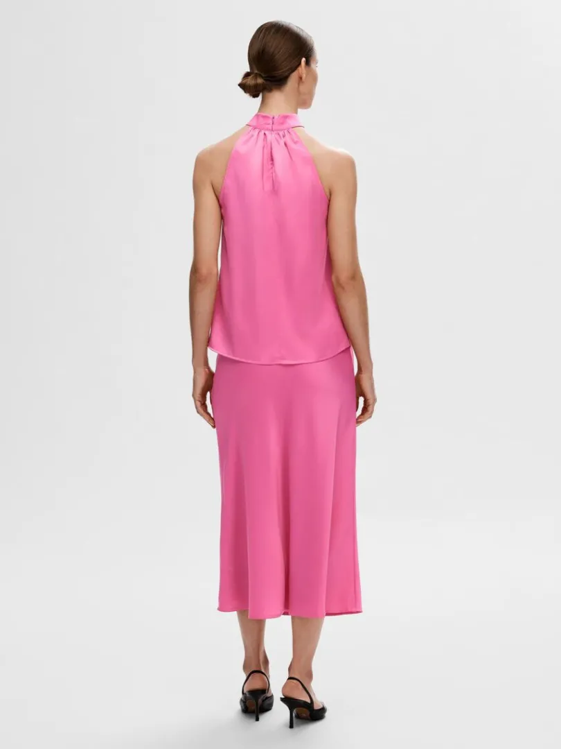 satin_halterneck_top_4.webp Toppe Og Bluser>SELECTED SATIN HALTERNECK TOP Pink