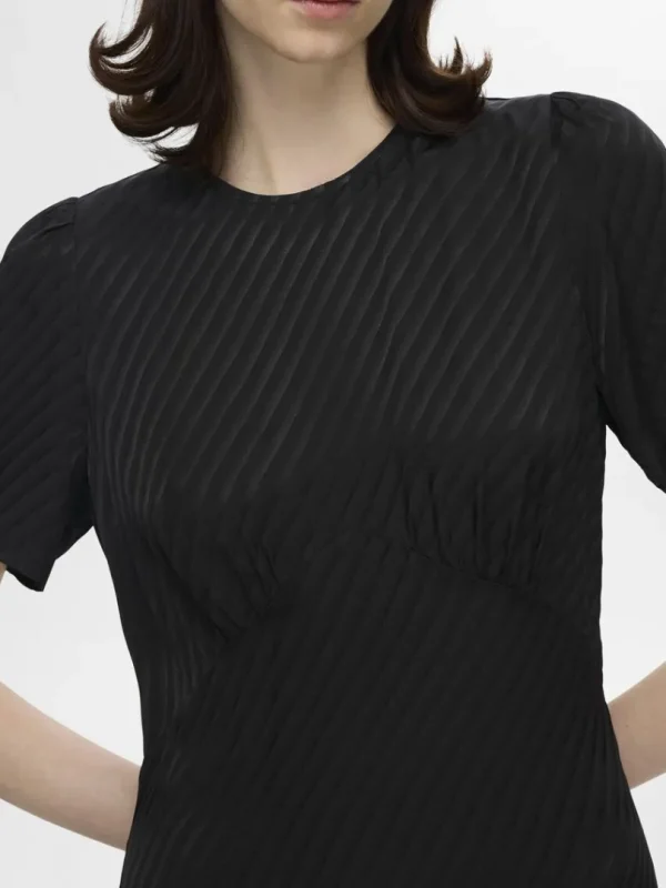 Kjoler>SELECTED SATIN MAXIKJOLE Black