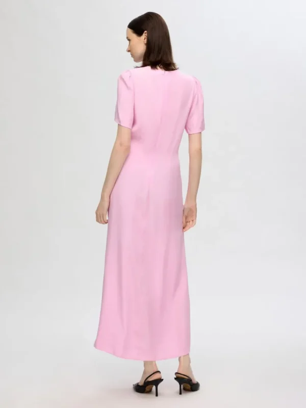Kjoler>SELECTED SATIN MAXIKJOLE Pink