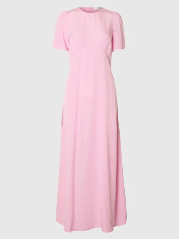 Kjoler>SELECTED SATIN MAXIKJOLE Pink