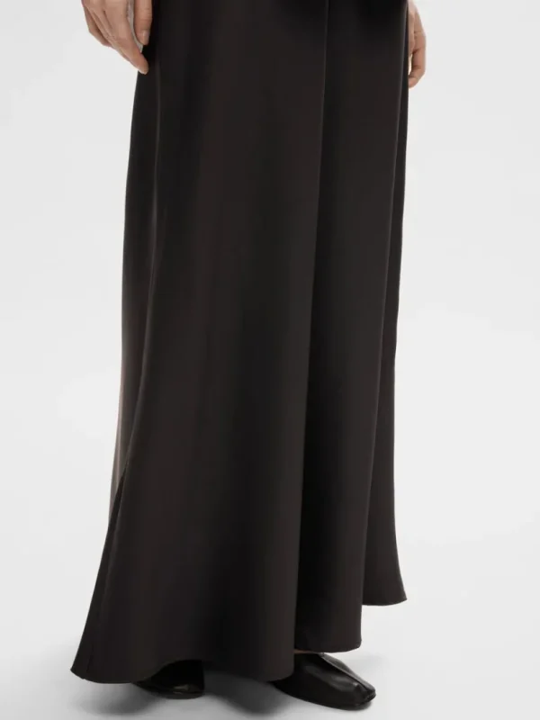 Nederdele>SELECTED SATIN MAXINEDERDEL Black