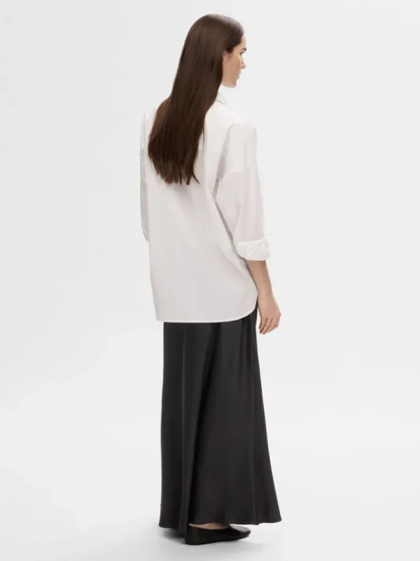 Nederdele>SELECTED SATIN MAXINEDERDEL Black