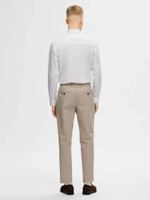 Bukser>SELECTED SEERSUCKER HABITBUKSER Beige