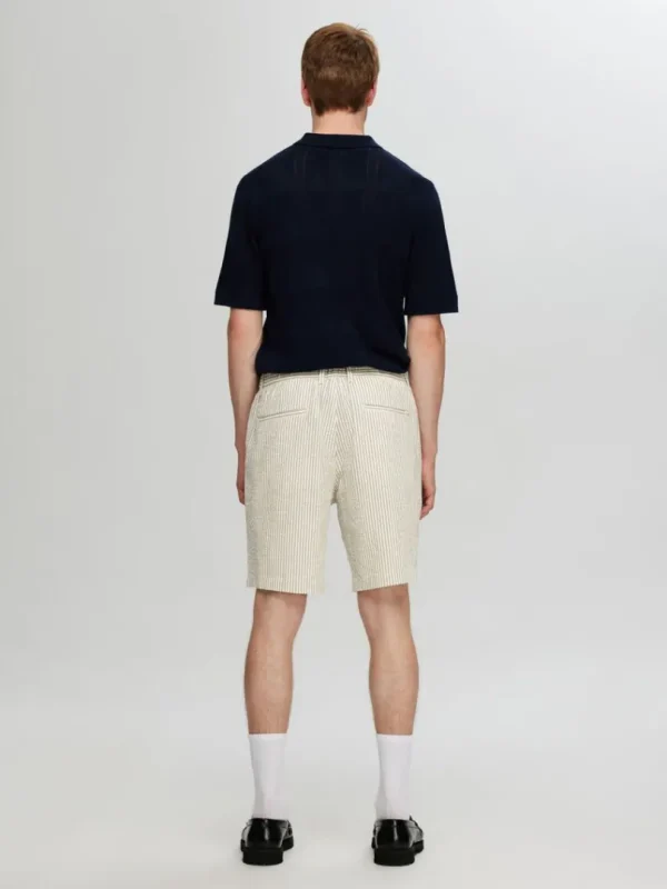 Shorts>SELECTED SEERSUCKER SHORTS Green