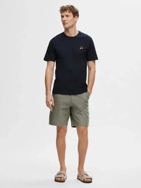 Shorts>SELECTED SEERSUCKER SHORTS Green