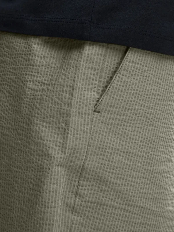 Shorts>SELECTED SEERSUCKER SHORTS Green