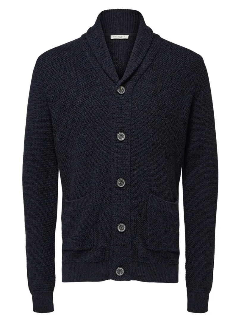 shawlneck_strikket_cardig_4-2.webp Strik>SELECTED SHAWL-NECK STRIKKET CARDIGAN Blue