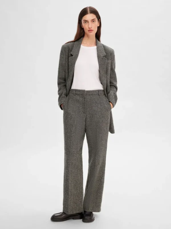 Bukser | Jakkesæt & Blazers>SELECTED SKRÆDDERSYEDE BREDE BUKSER Grey