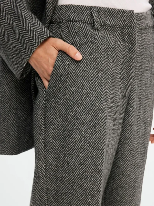 Bukser | Jakkesæt & Blazers>SELECTED SKRÆDDERSYEDE BREDE BUKSER Grey