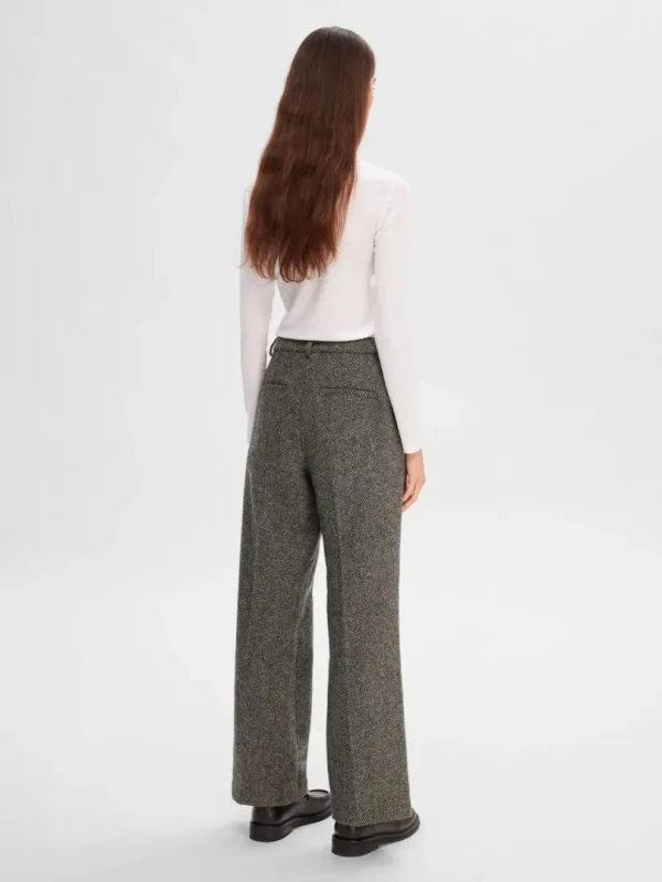 Bukser | Jakkesæt & Blazers>SELECTED SKRÆDDERSYEDE BREDE BUKSER Grey