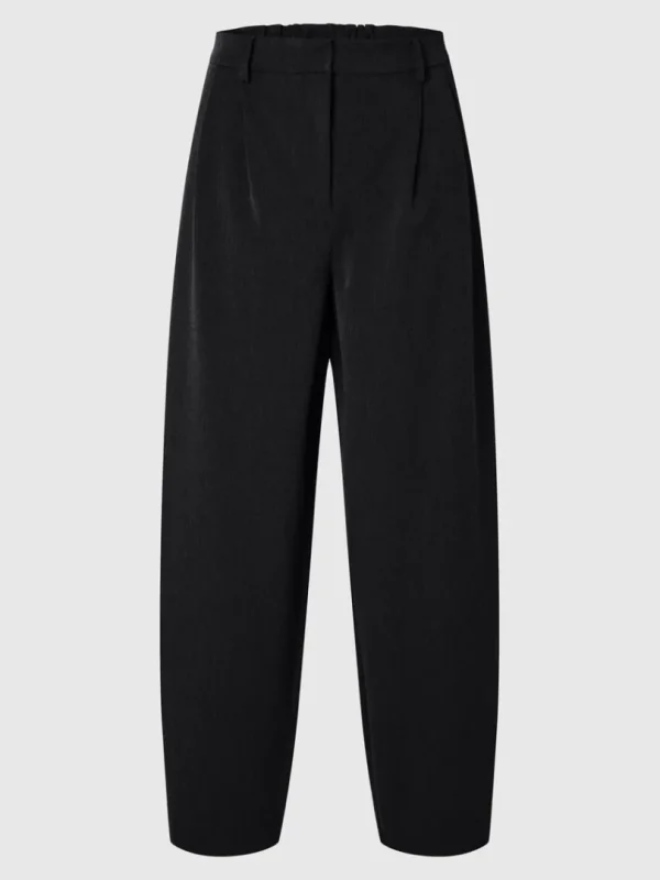 Bukser>SELECTED SKRÆDDERSYEDE BUKSER MED BARREL-FIT Black