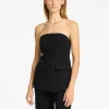 Toppe Og Bluser>SELECTED SKRÆDDERSYEDE BUSTIER TOP Black