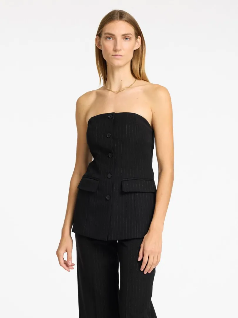 skrddersyede_bustier_top_0.webp Toppe Og Bluser>SELECTED SKRÆDDERSYEDE BUSTIER TOP Black