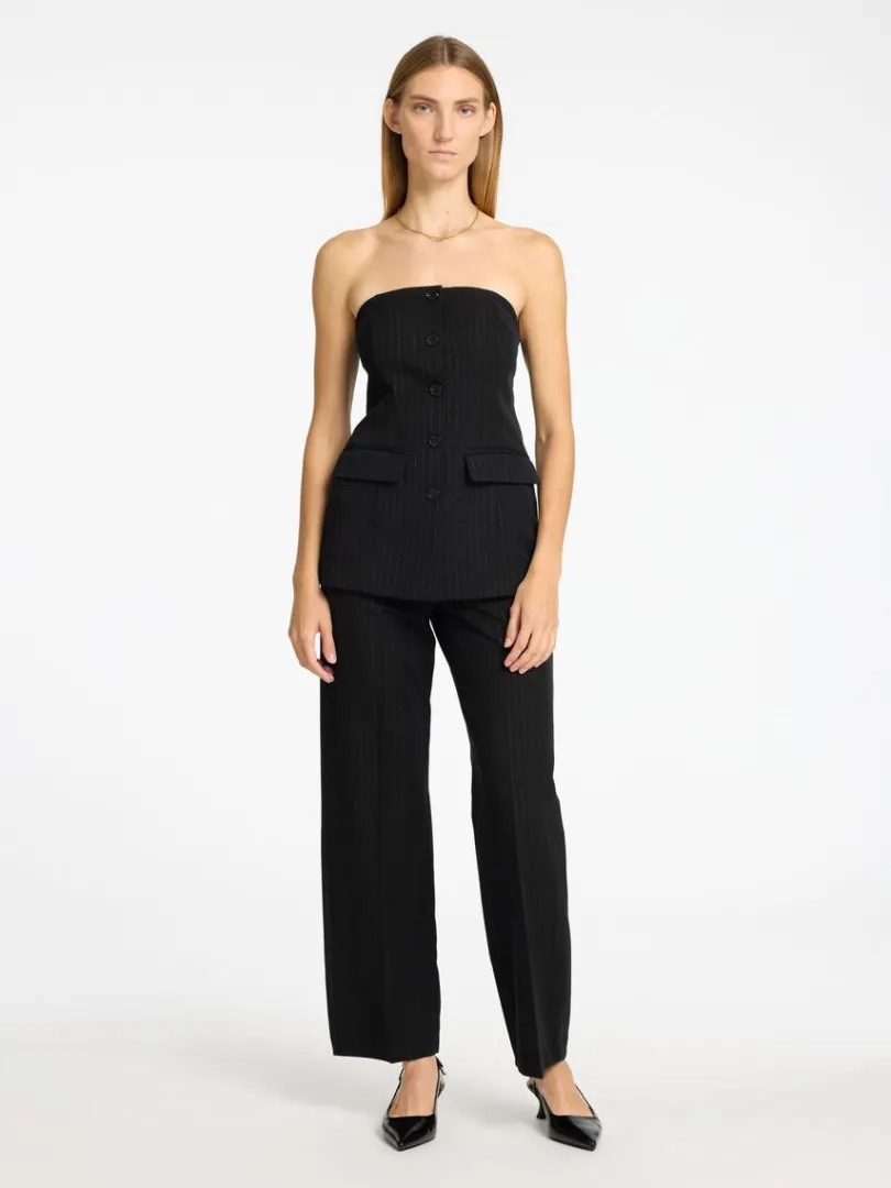 skrddersyede_bustier_top_1.webp Toppe Og Bluser>SELECTED SKRÆDDERSYEDE BUSTIER TOP Black