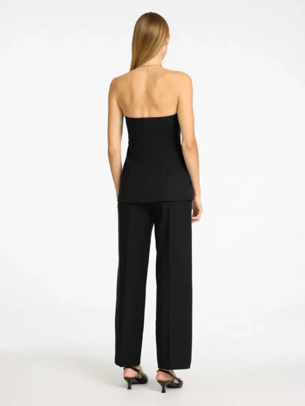 Toppe Og Bluser>SELECTED SKRÆDDERSYEDE BUSTIER TOP Black