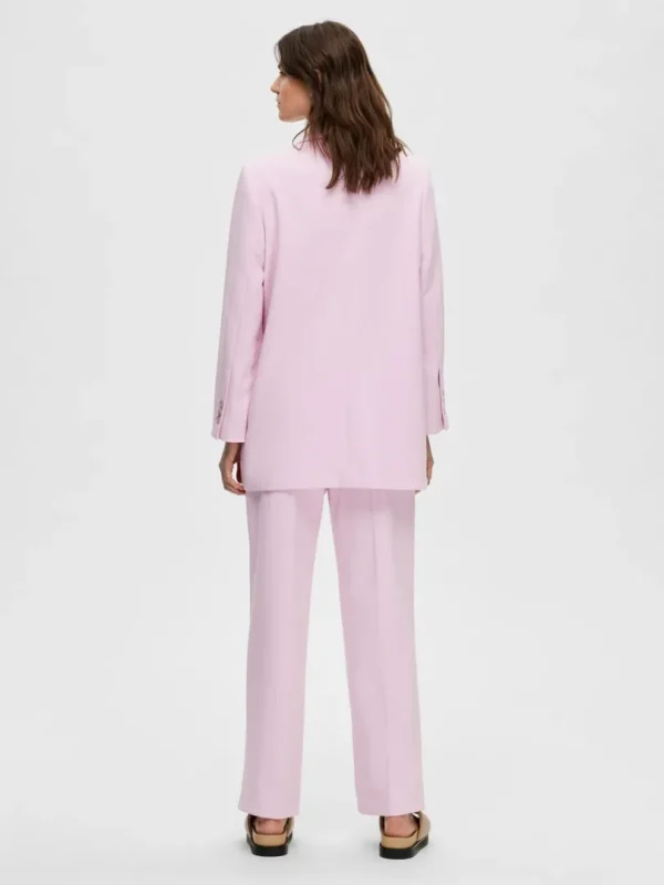 Jakkesæt & Blazers>SELECTED SKRÆDDERSYEDE ENKELTRADET BLAZER Pink