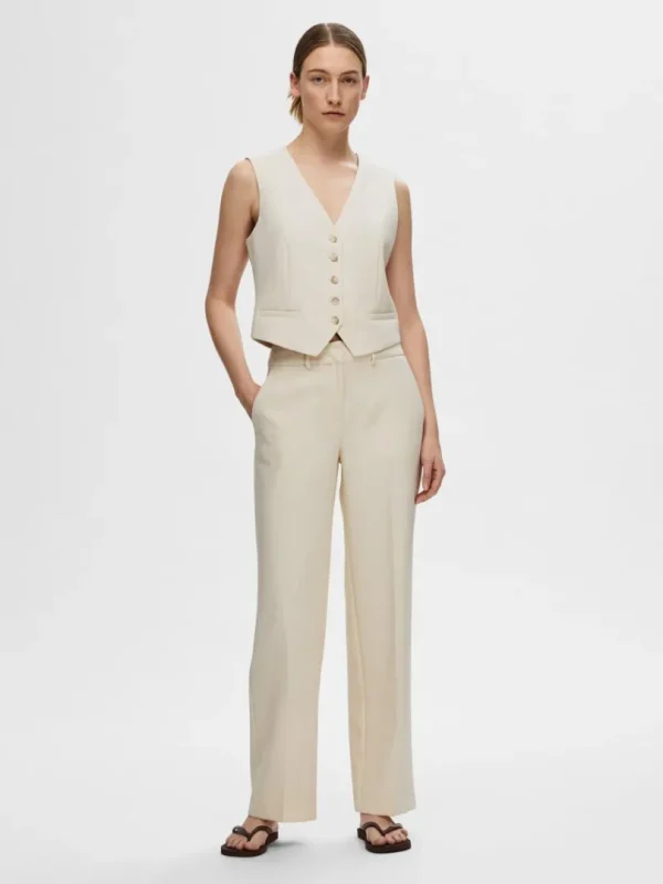 Toppe Og Bluser>SELECTED SKRÆDDERSYEDE VEST Beige