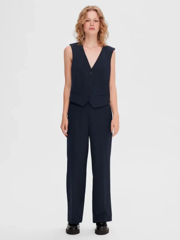 Jakkesæt & Blazers>SELECTED SKRÆDDERSYET VEST Blue