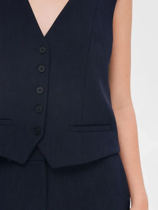 Jakkesæt & Blazers>SELECTED SKRÆDDERSYET VEST Blue