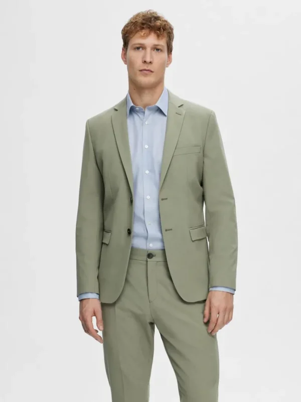 Jakkesæt & Blazers>SELECTED SLIM FIT BLAZER Green