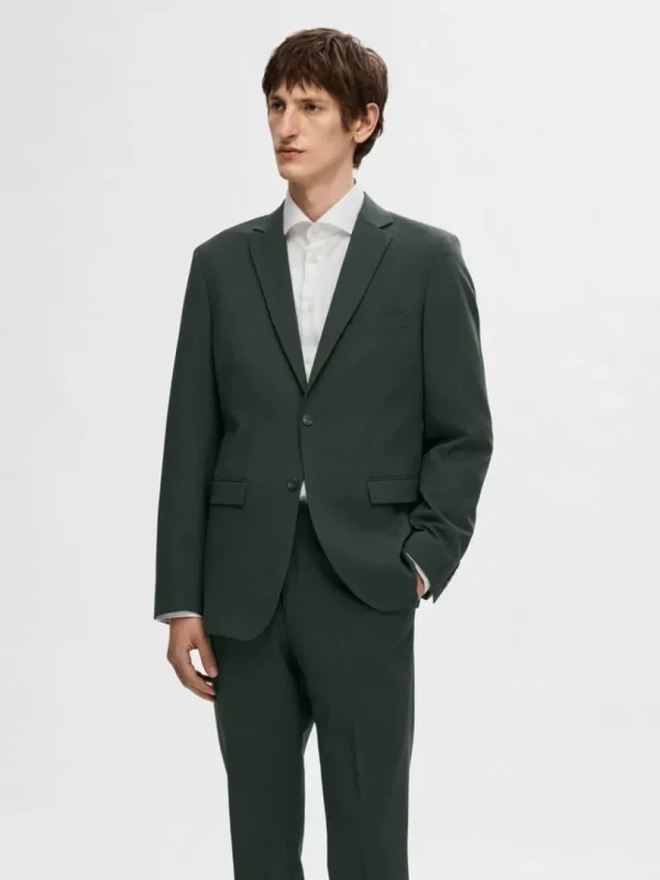 Jakkesæt & Blazers>SELECTED SLIM FIT BLAZER Green