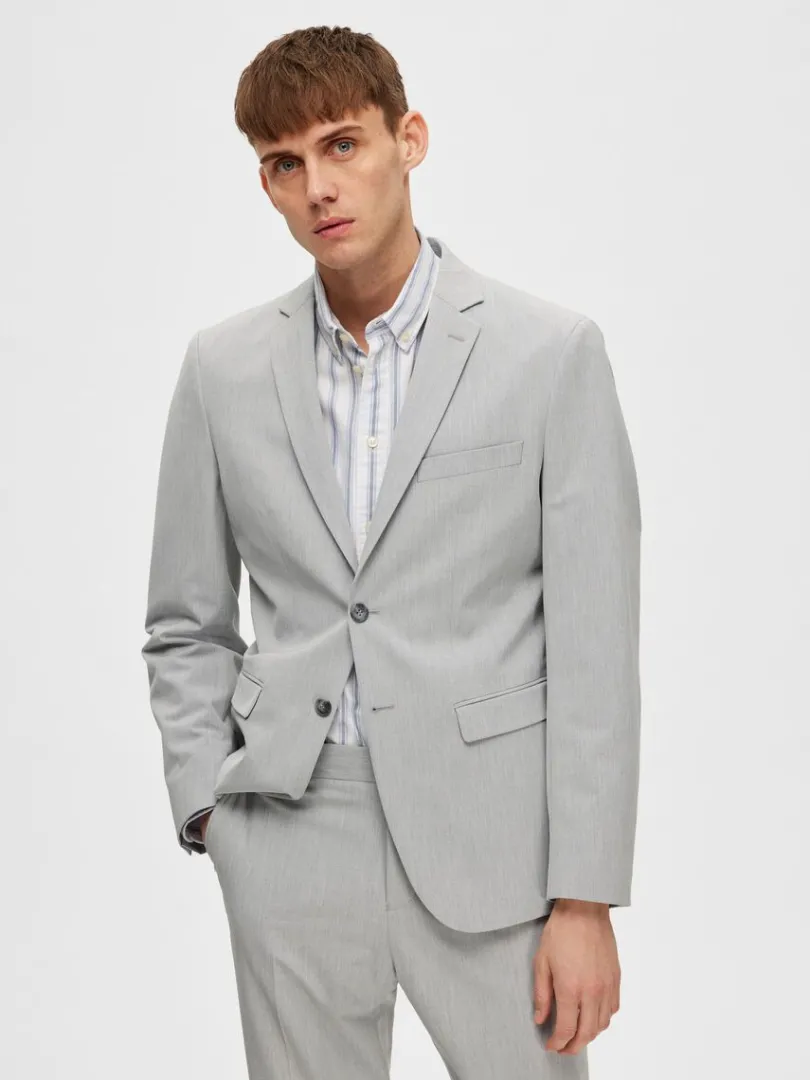 slim_fit_blazer_0-15.webp Jakkesæt & Blazers>SELECTED SLIM FIT BLAZER Grey