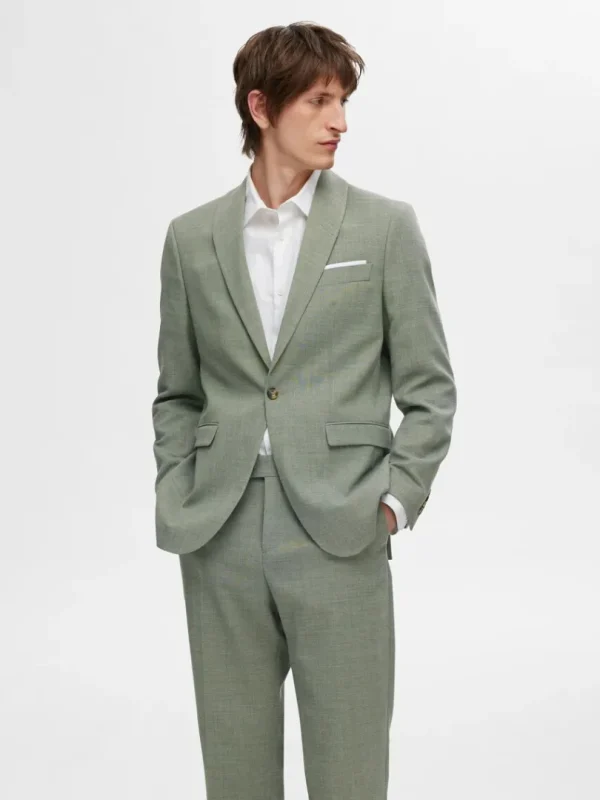 Jakkesæt & Blazers>SELECTED SLIM FIT BLAZER Green