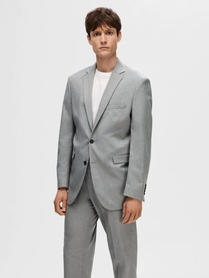 slim_fit_blazer_0-20.webp Jakkesæt & Blazers>SELECTED SLIM FIT BLAZER Grey