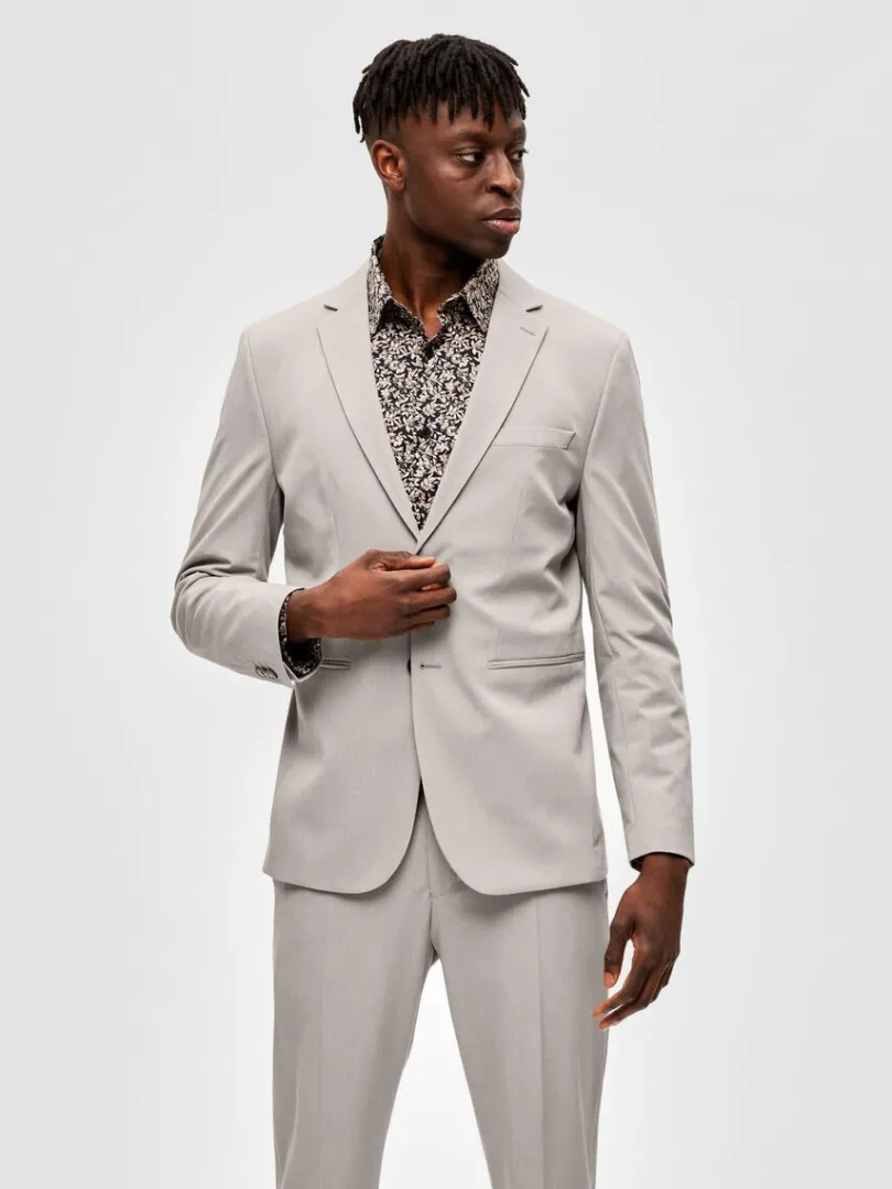 slim_fit_blazer_0-23.webp Jakkesæt & Blazers>SELECTED SLIM FIT BLAZER Beige