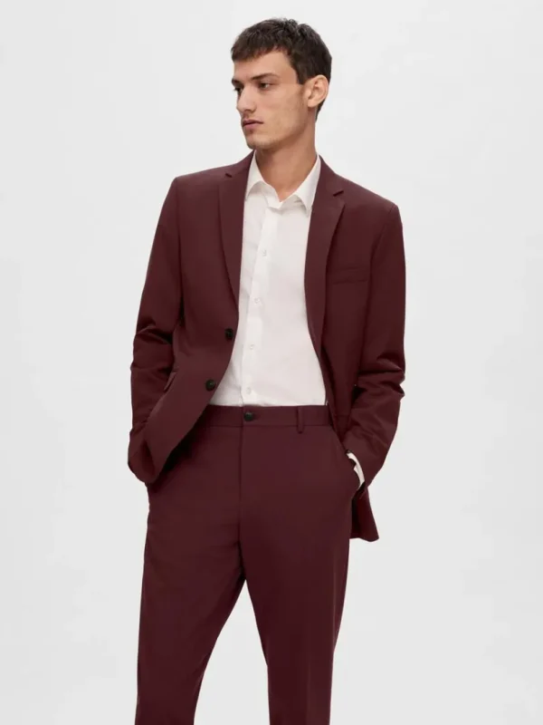 Jakkesæt & Blazers>SELECTED SLIM FIT BLAZER Red