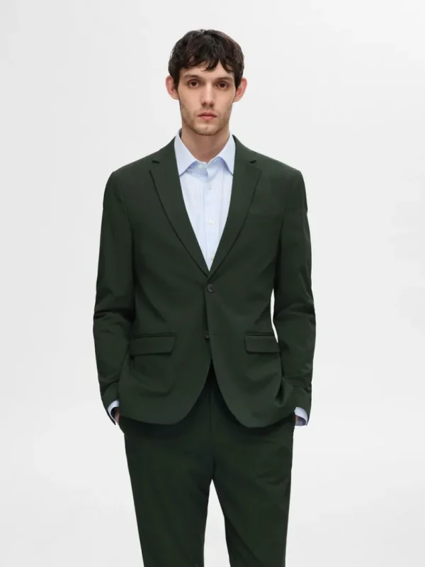 Jakkesæt & Blazers>SELECTED SLIM FIT BLAZER Green