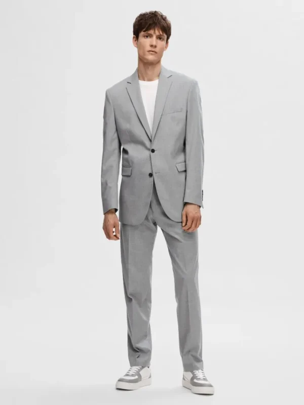Jakkesæt & Blazers>SELECTED SLIM FIT BLAZER Grey