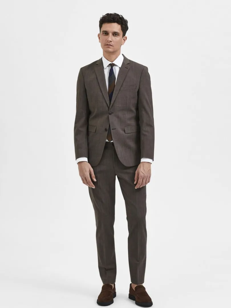 slim_fit_blazer_2-25.webp Jakkesæt & Blazers>SELECTED SLIM FIT BLAZER Brown