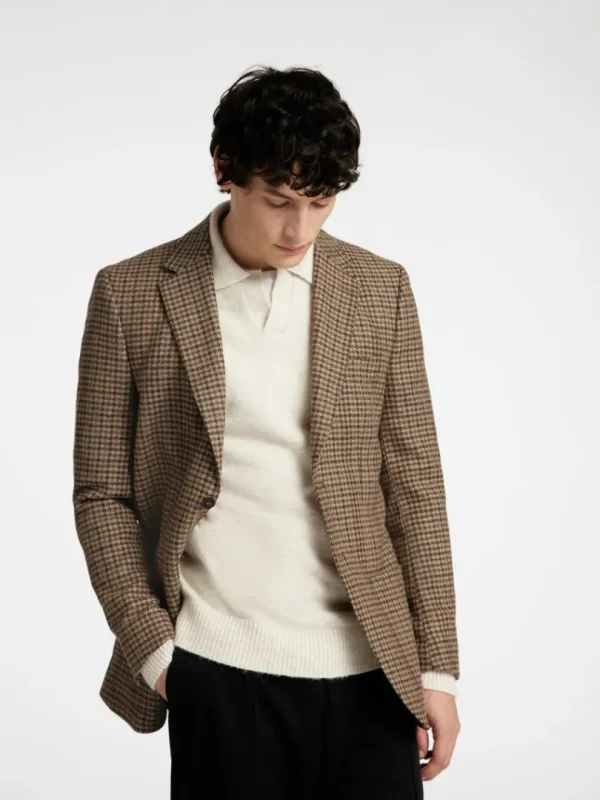 Jakkesæt & Blazers>SELECTED SLIM FIT BLAZER Brown
