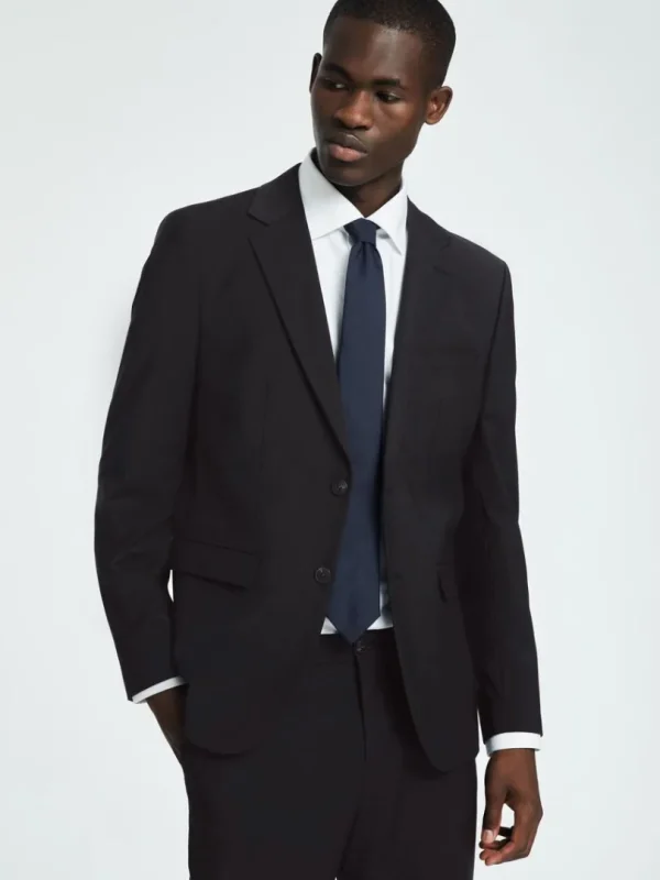 Jakkesæt & Blazers>SELECTED SLIM FIT BLAZER Black