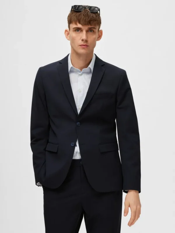 Jakkesæt & Blazers>SELECTED SLIM FIT BLAZER Blue