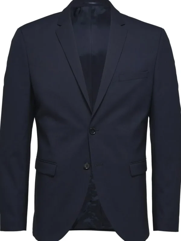 Jakkesæt & Blazers>SELECTED SLIM FIT BLAZER Blue