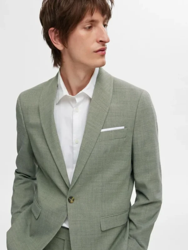 Jakkesæt & Blazers>SELECTED SLIM FIT BLAZER Green
