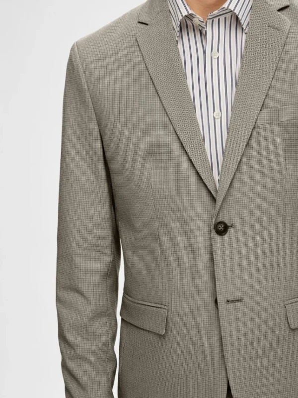 Jakkesæt & Blazers>SELECTED SLIM FIT BLAZER Brown