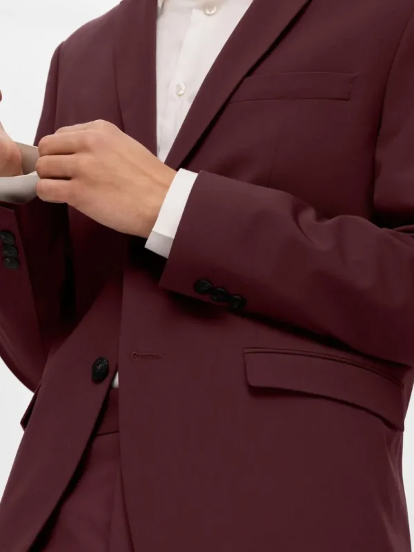 Jakkesæt & Blazers>SELECTED SLIM FIT BLAZER Red